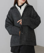 ヘリンボーンツイードカバーオールジャケット