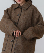 ヘリンボーンツイードカバーオールジャケット