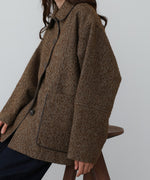 ヘリンボーンツイードカバーオールジャケット