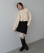 コード刺繍ニットカーディガン