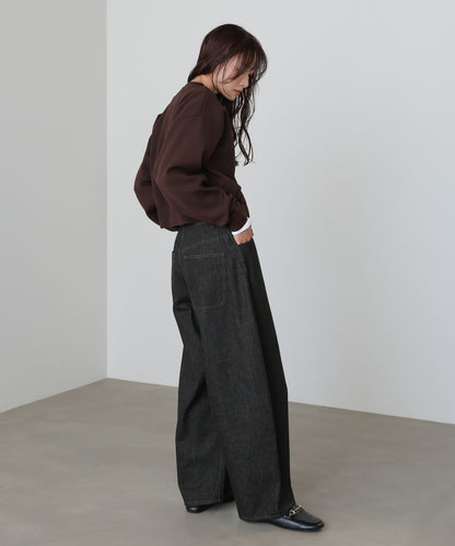 コード刺繍ニットカーディガン