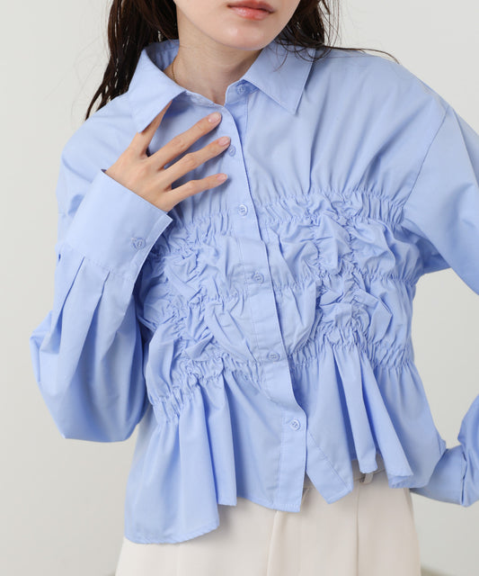 ホイップシャーリングブラウス