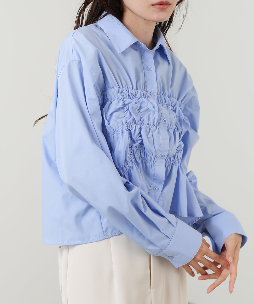 ホイップシャーリングブラウス