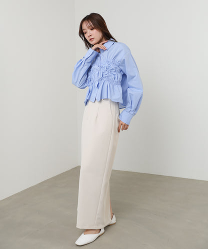 ホイップシャーリングブラウス