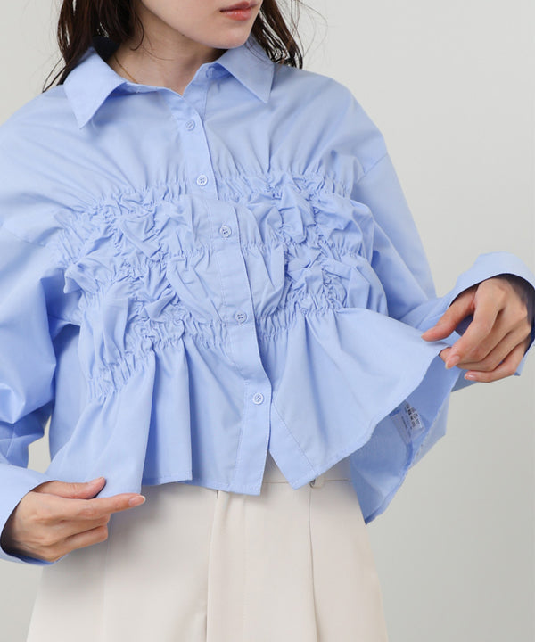 ホイップシャーリングブラウス