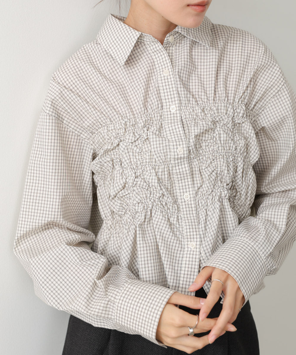 ホイップシャーリングブラウス