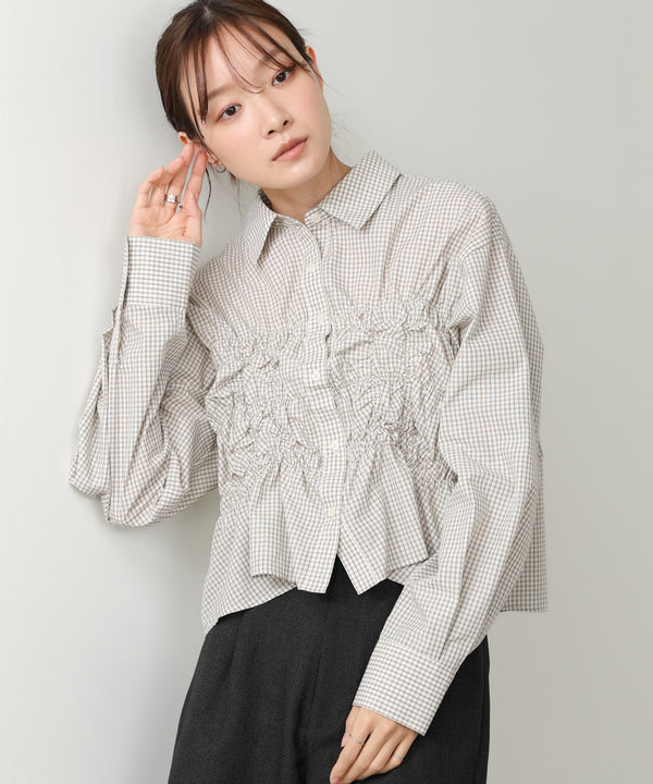 ホイップシャーリングブラウス