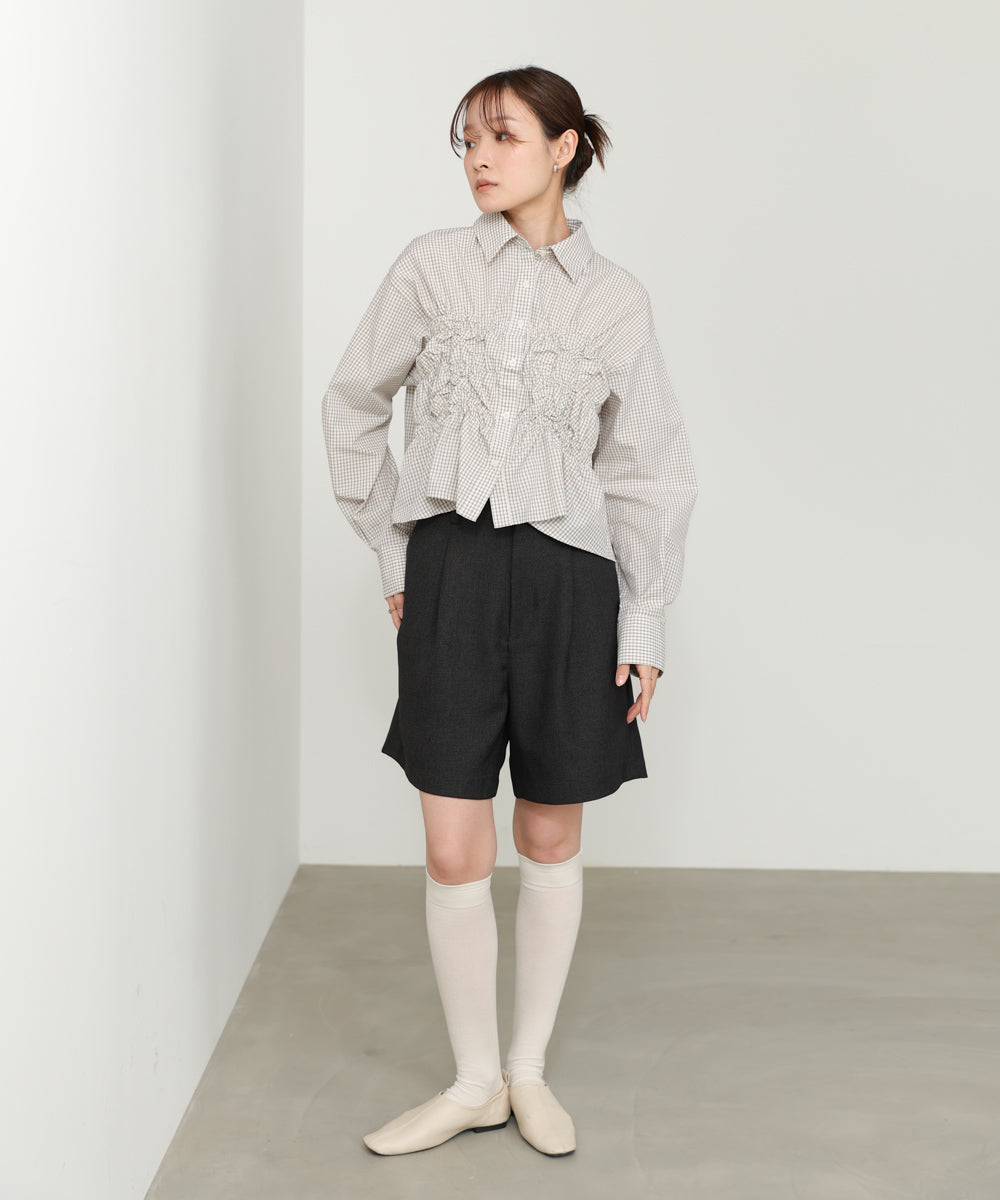 ホイップシャーリングブラウス