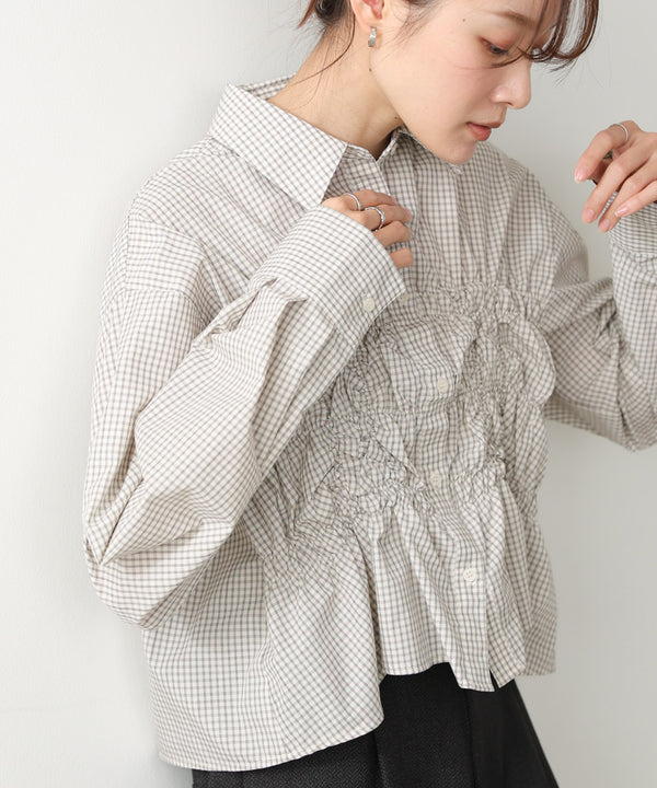 ホイップシャーリングブラウス