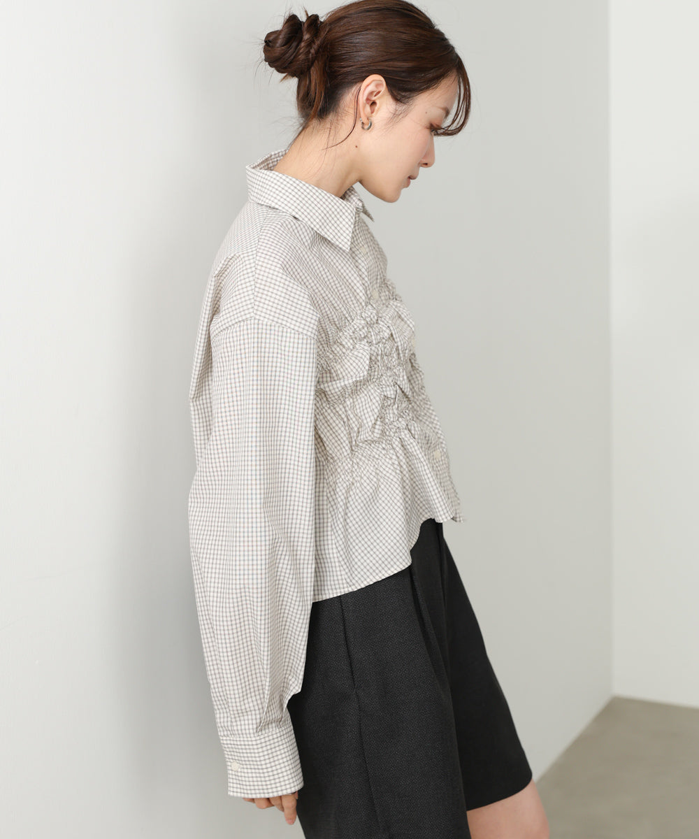 ホイップシャーリングブラウス