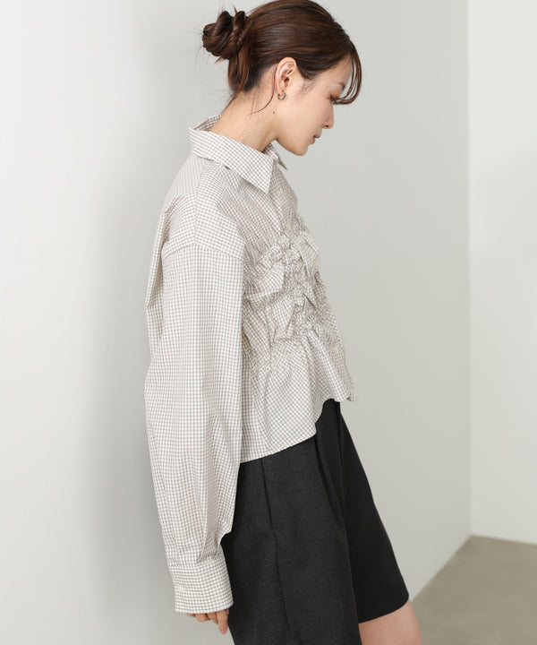 ホイップシャーリングブラウス