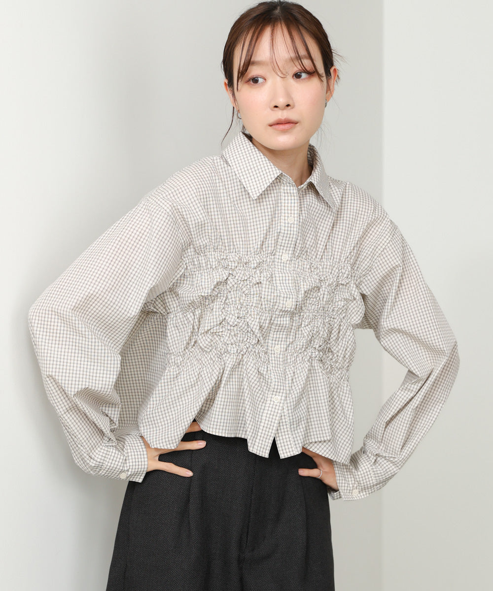 ホイップシャーリングブラウス