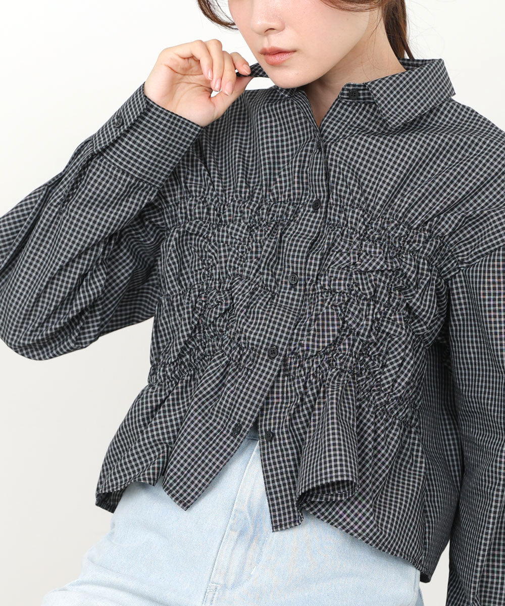 ホイップシャーリングブラウス