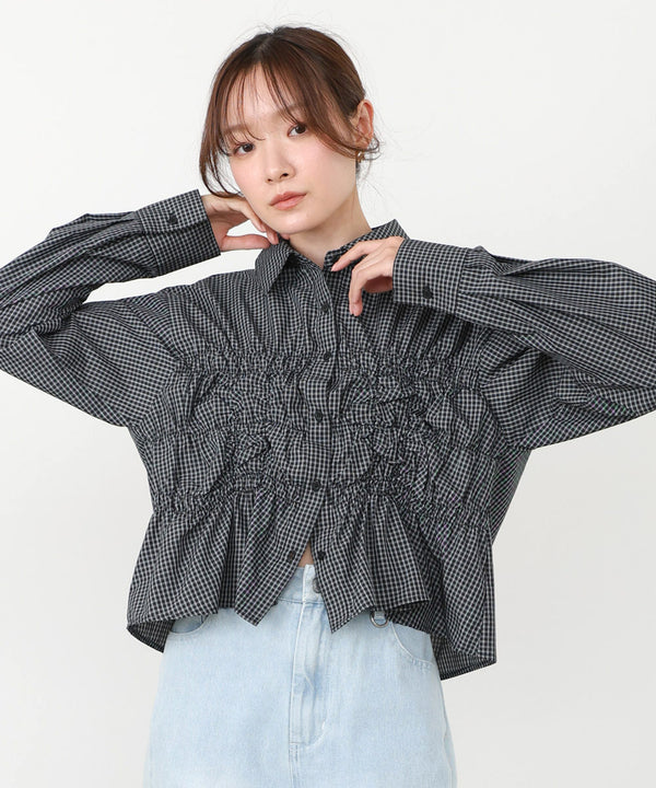 ホイップシャーリングブラウス