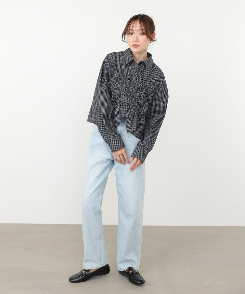 ホイップシャーリングブラウス