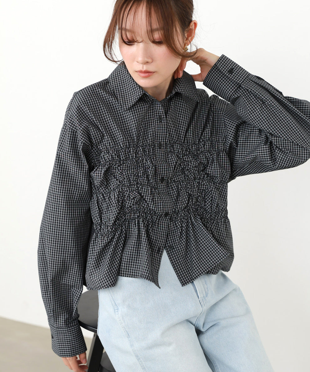 ホイップシャーリングブラウス