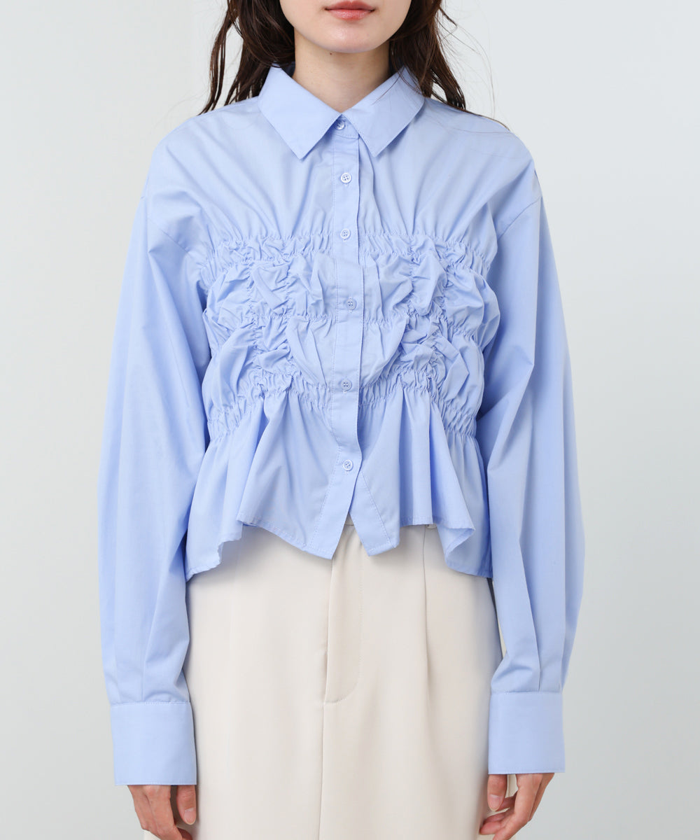 ホイップシャーリングブラウス