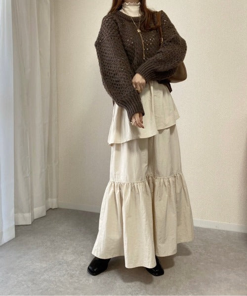 TIERED VOLUME SKIRT