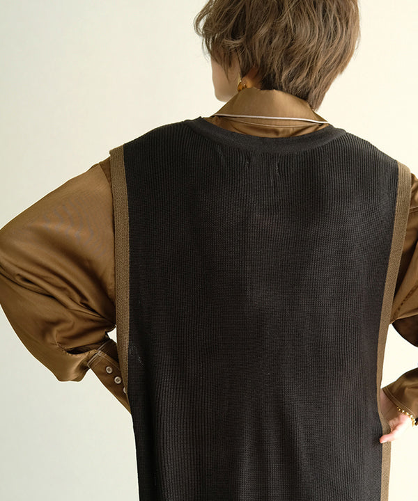 COLOR LONG VEST