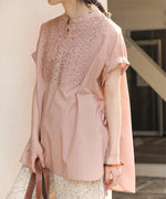 CAMBRIC SMOCKING BLOUSE