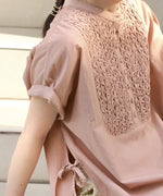 CAMBRIC SMOCKING BLOUSE