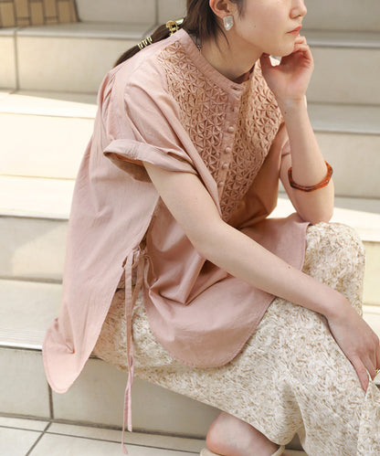 CAMBRIC SMOCKING BLOUSE