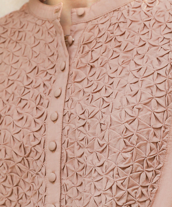 CAMBRIC SMOCKING BLOUSE