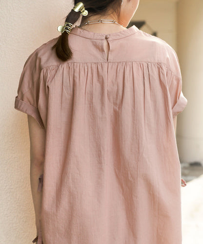 CAMBRIC SMOCKING BLOUSE