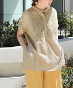 CAMBRIC SMOCKING BLOUSE