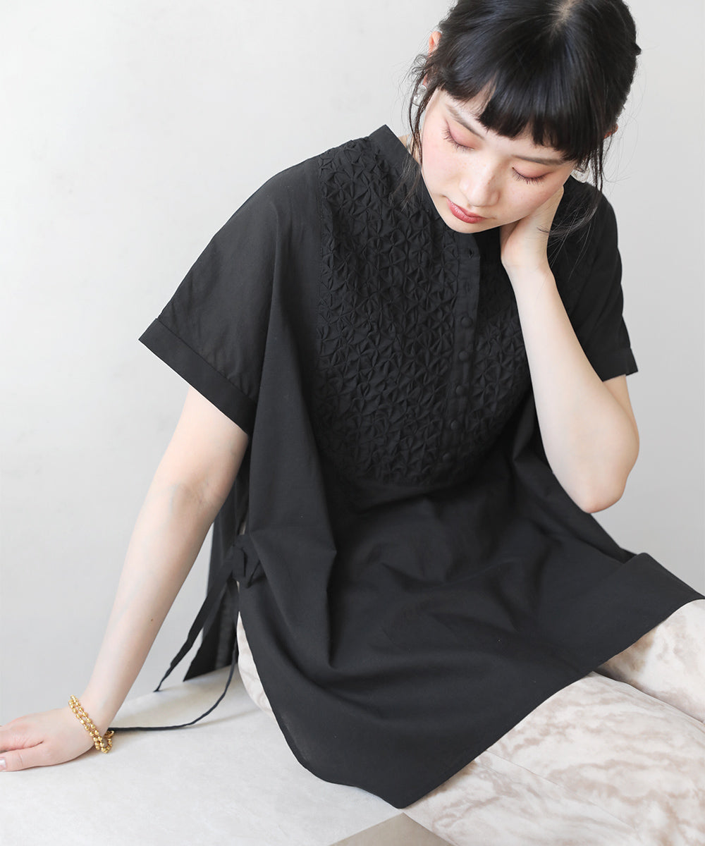 CAMBRIC SMOCKING BLOUSE