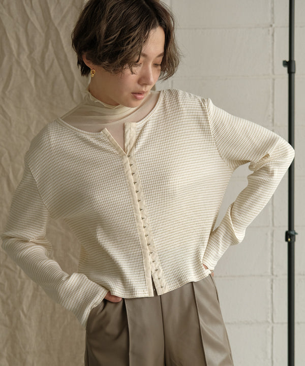 BORDER CARDIGAN
