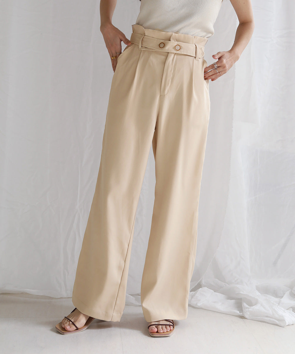 HIGH WAIST PANTS WITH BELT