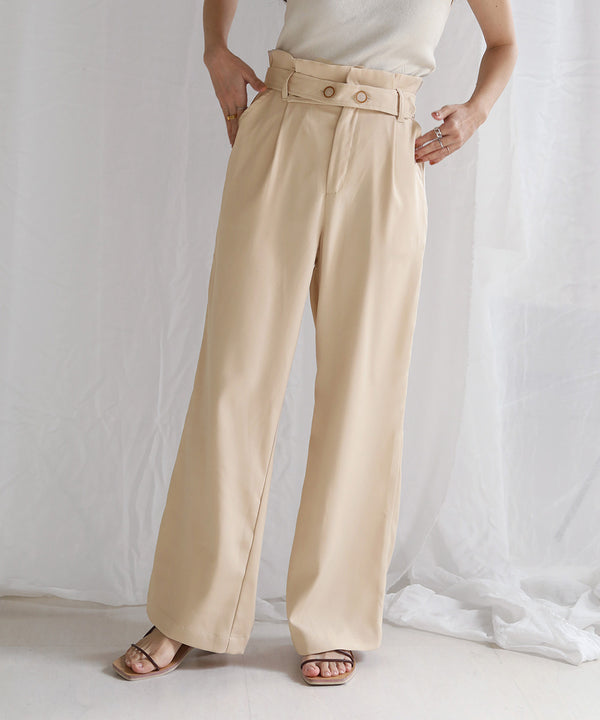 HIGH WAIST PANTS WITH BELT