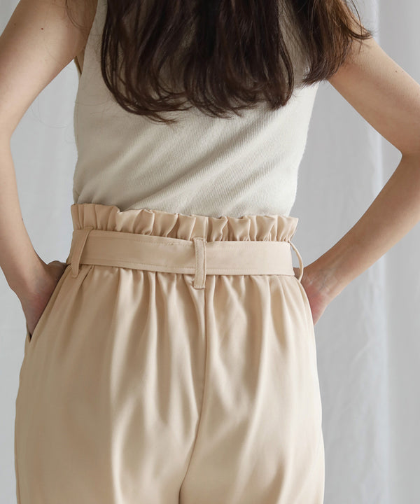 HIGH WAIST PANTS WITH BELT