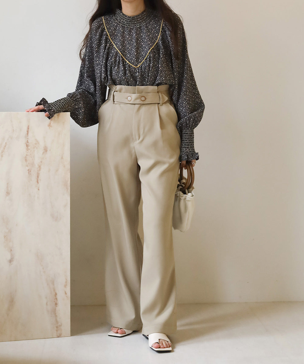 HIGH WAIST PANTS WITH BELT