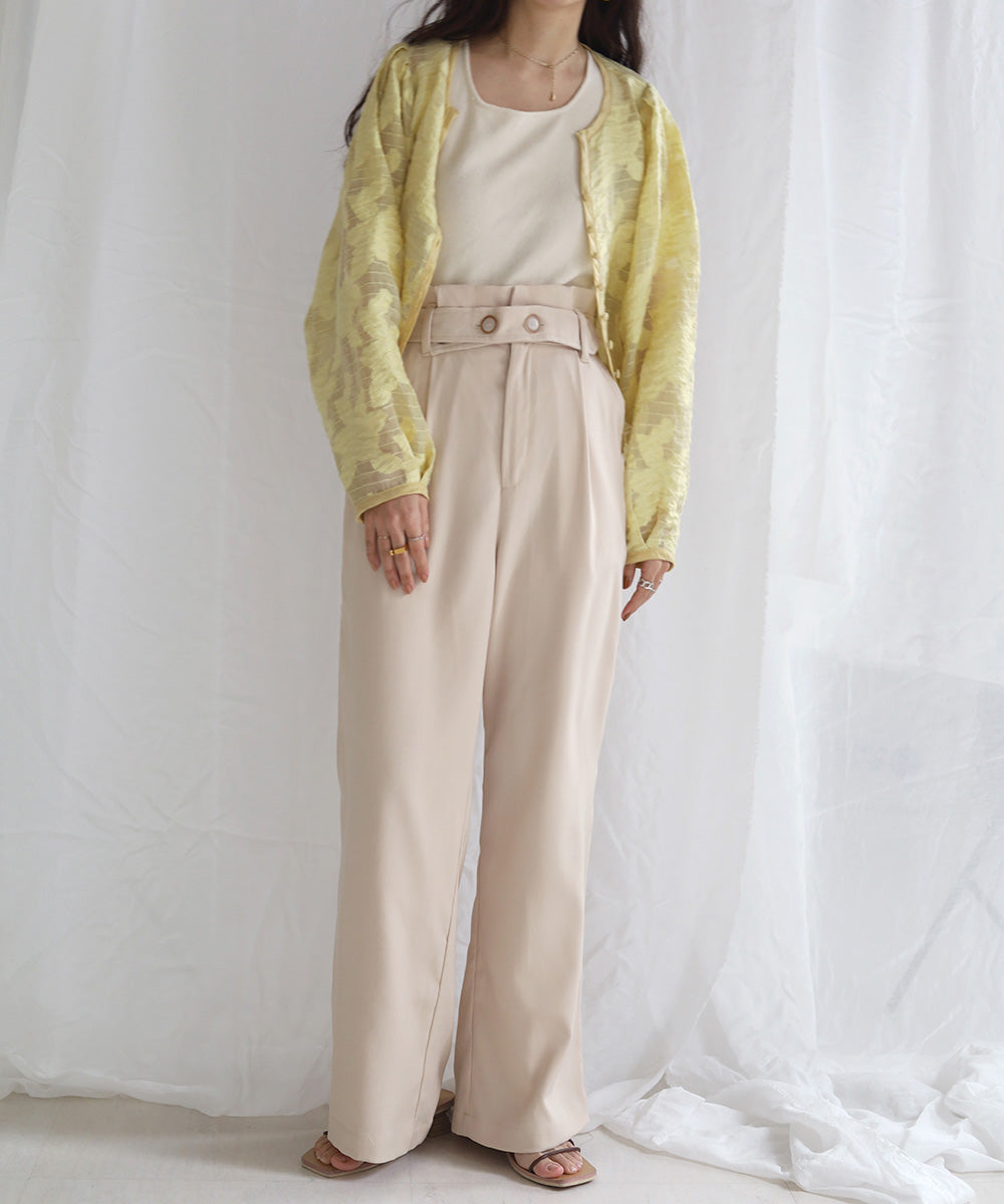 HIGH WAIST PANTS WITH BELT