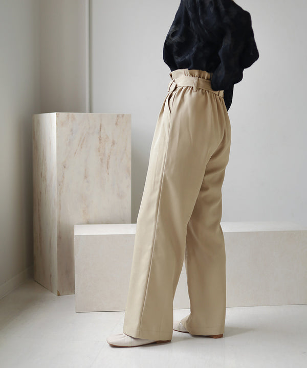 HIGH WAIST PANTS WITH BELT