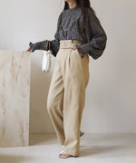 HIGH WAIST PANTS WITH BELT