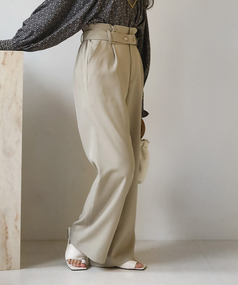 HIGH WAIST PANTS WITH BELT