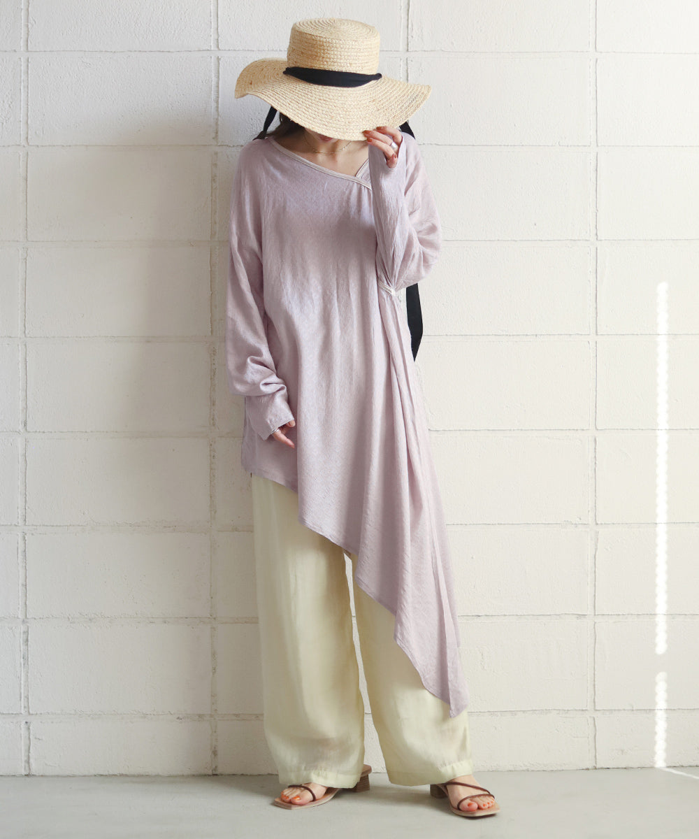 ILEHEM JACQUARD BLOUSE