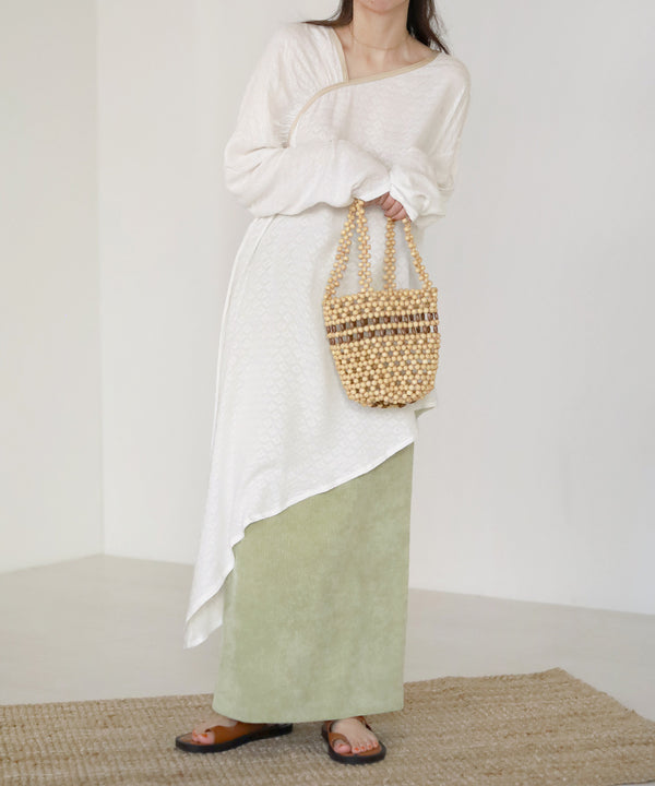 ILEHEM JACQUARD BLOUSE
