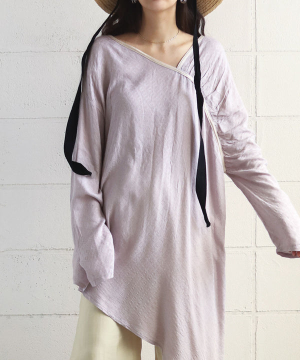 ILEHEM JACQUARD BLOUSE