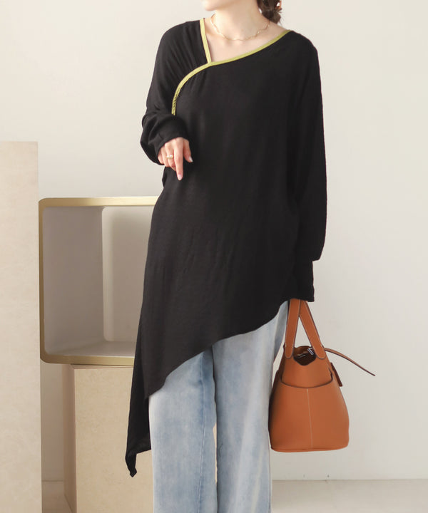 ILEHEM JACQUARD BLOUSE
