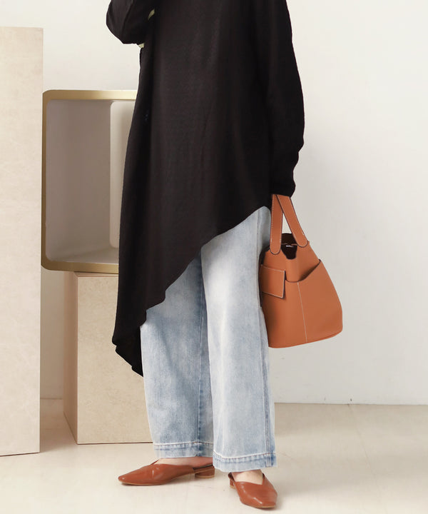 ILEHEM JACQUARD BLOUSE