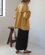 BIG COLLAR RUFFLED SHORT COAT