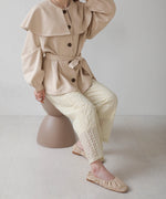BIG COLLAR RUFFLED SHORT COAT