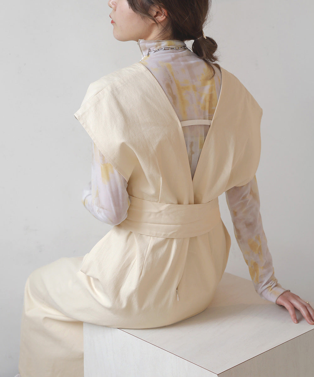 リボンセットジャンパーワンピース