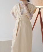 リボンセットジャンパーワンピース