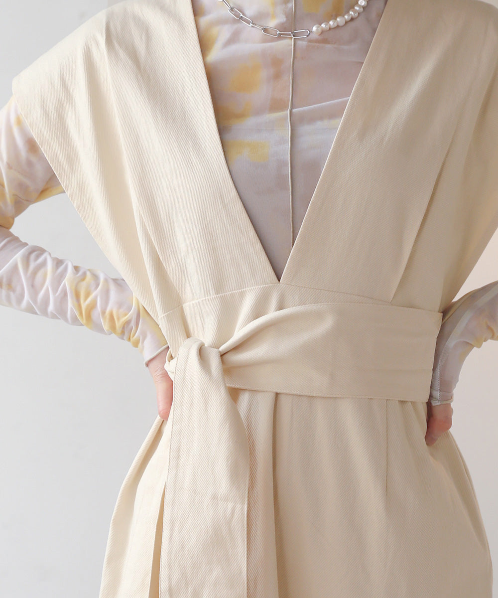 リボンセットジャンパーワンピース