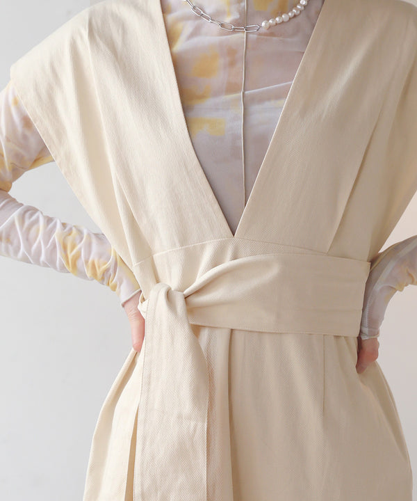 リボンセットジャンパーワンピース